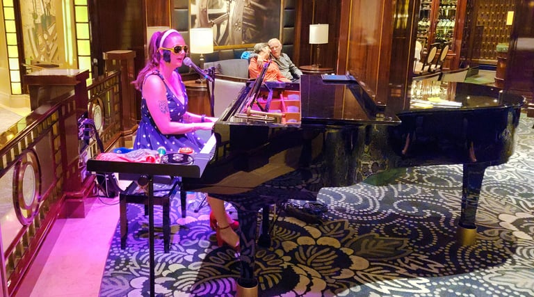 Emma Sundvik sings some Elvis on Regal Princess