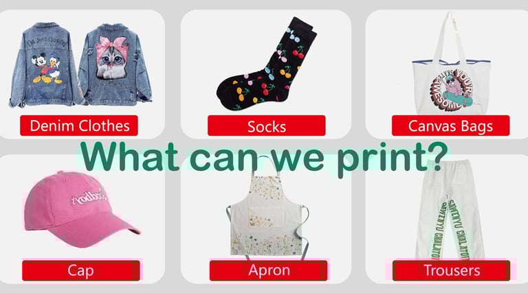 What can A3 MAX DTF printer print?