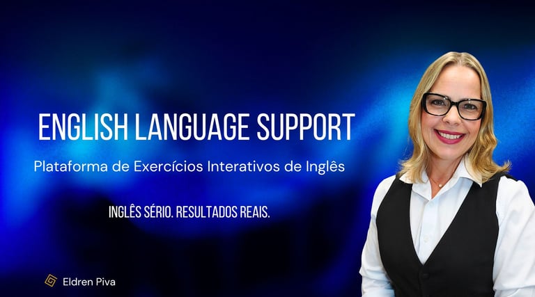 Plataforma de Exercícios Interativos de Inglês - English Language Support - Eldren Piva