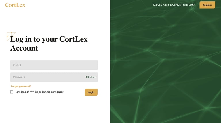 www.my.cortlex.at / Reg/Login 