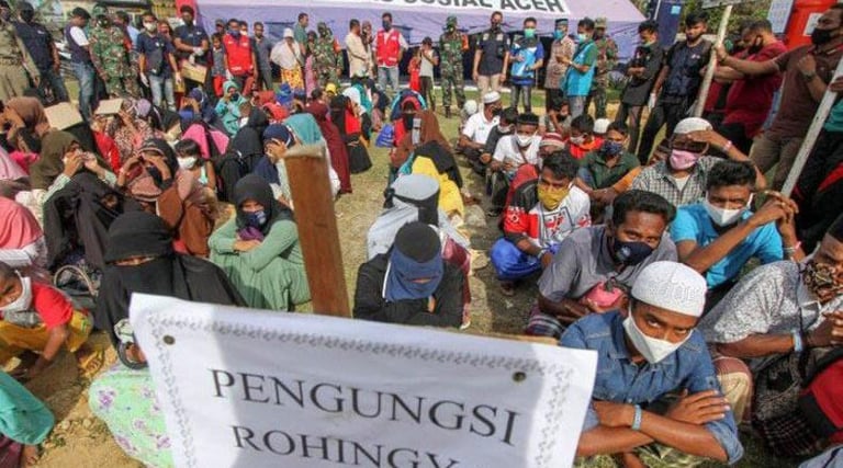 Rohingya refugee in Aceh, Indonesia