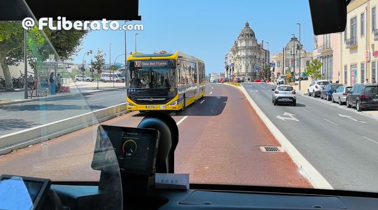 Metrobus Mondego demonstração Vale das Flores Portagem