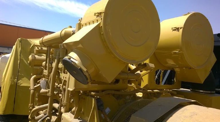 Surplus Caterpillar 3512B, 1200kW, 600v. 50 Hz