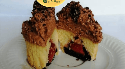 cupcake fresa chocolate pasteleria Queti lima