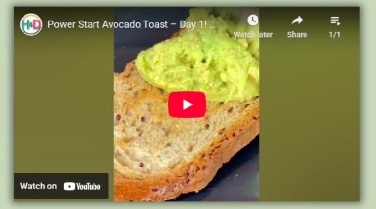 Avocado toast with creamy avocado and soft eggs — healthy and easy breakfast