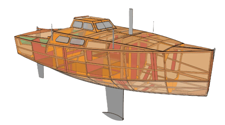 Class Globe 5.80 Technical Drawing Side view