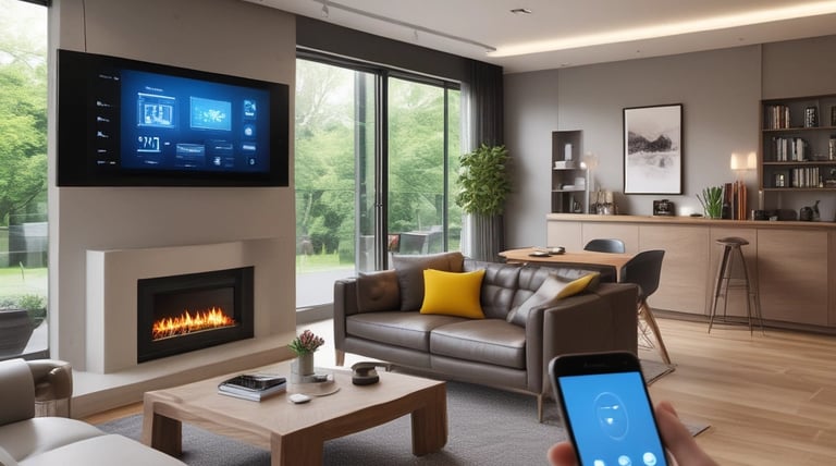 Bright living room with modern inventory