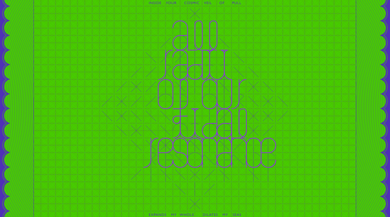 Póster tipográfico de Redux: All Radii of Our Tidal Resonance