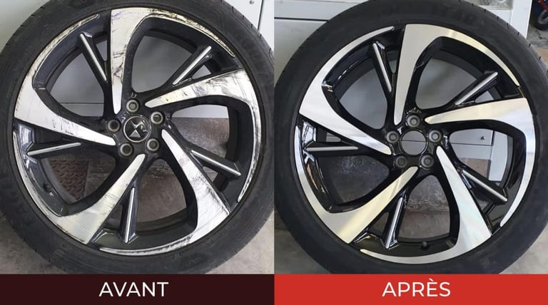 Rénovation jante voiture Denain, rénovation jante alu Valenciennes, entreprise rénovation jante 59