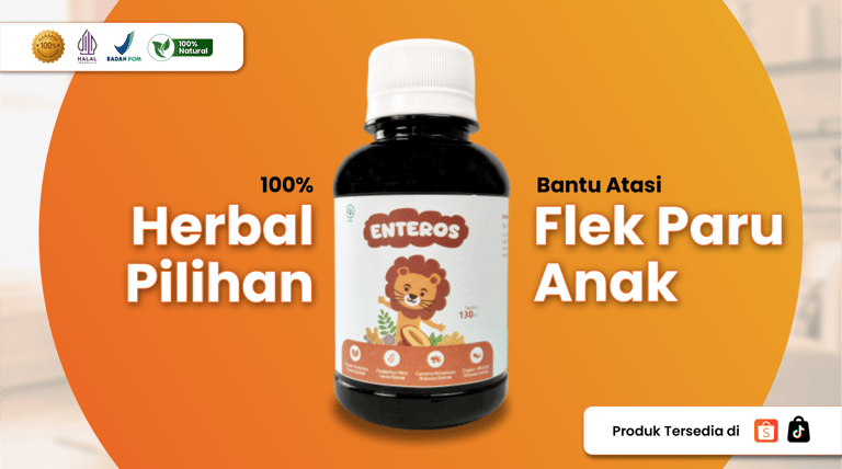 Enteros Atasi Flek Paru Anak
