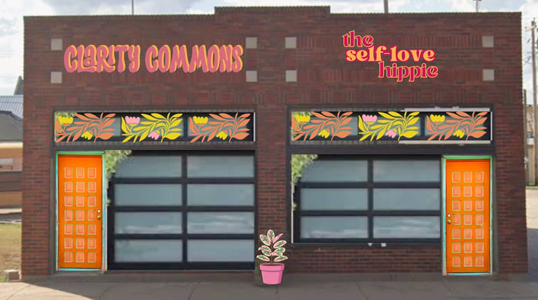 photo mockup of building's conceptualized future exterior