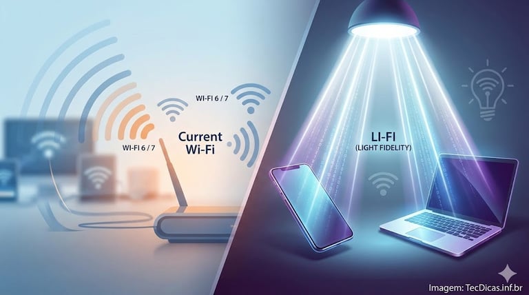 Nova Tecnologia Substitui o Wi-Fi? O que é o Li-Fi e Como ele Vai Mudar Sua Internet
