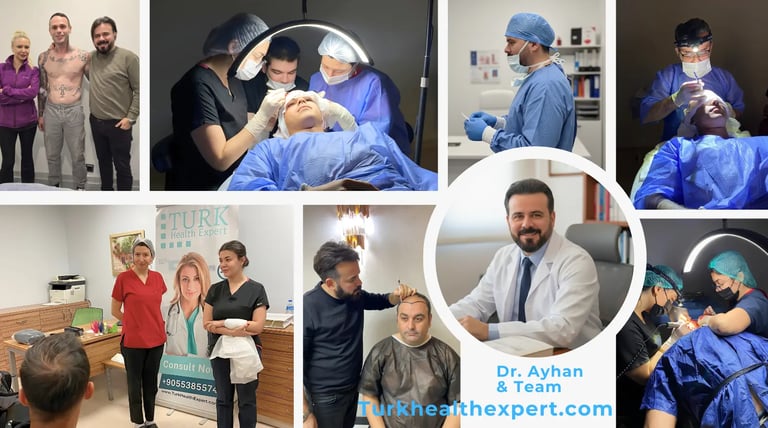 Certified Hair Transplant Surgeons and team of Turk Health expert clinic