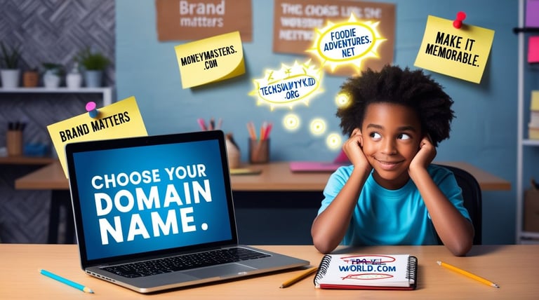 Get a domain name for your blog