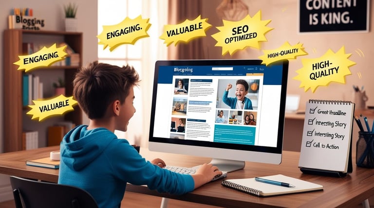 Create high quality and engaging content for your blog