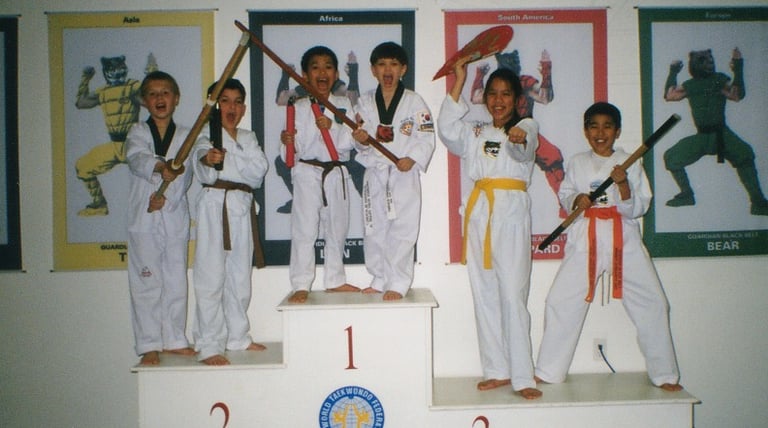 Kids Taekwondo class at K-Tigers USA Woodbridge VA