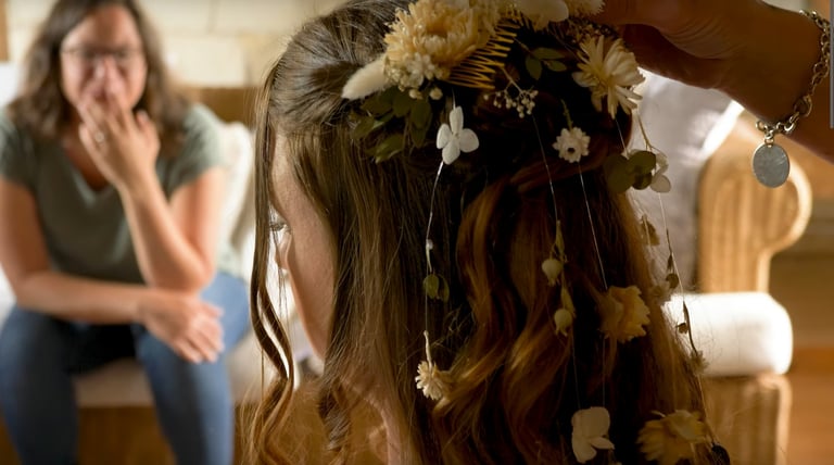 preparatifs de mariage filmé par vidéaste de mariage à saint malo