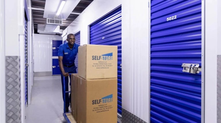 Modular selfstore storage installation at Dubai site – engineered by IN SAFE