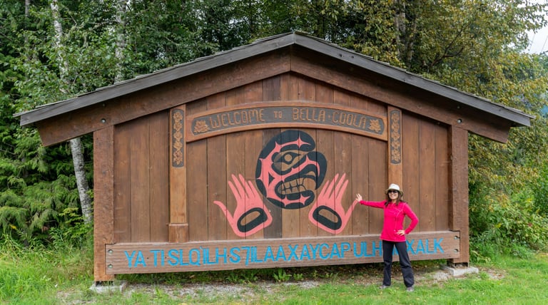 Bella Coola Welcome Sign