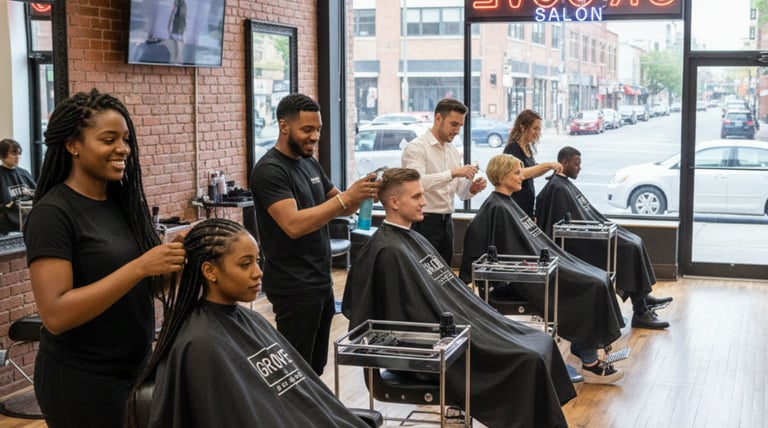 image of inside of a salon