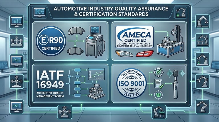 Technical diagram of brake disc types: solid, vented, drilled, and slotted rotors with cooling features
