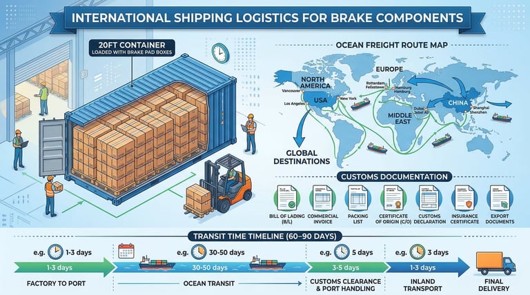 Brake pad packaging options from neutral to private label and premium packaging with custom branding