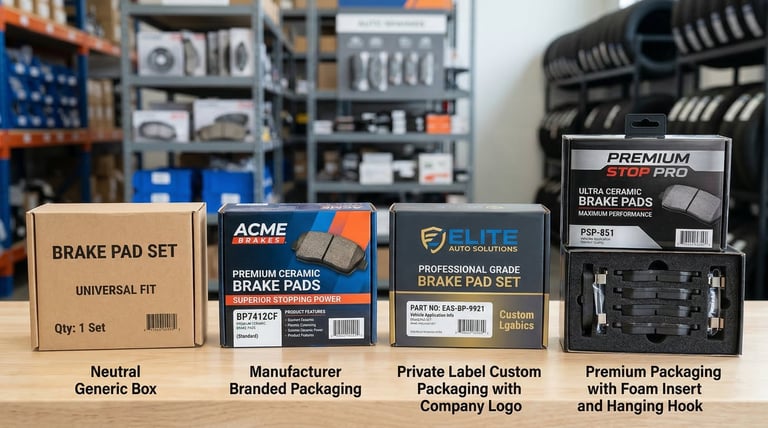 MakexCar brake pad manufacturing facility with automated production lines and quality control stations