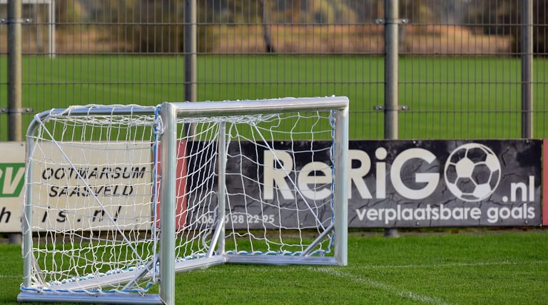 Sterk aluminium voetbaldoel voor sportclubs