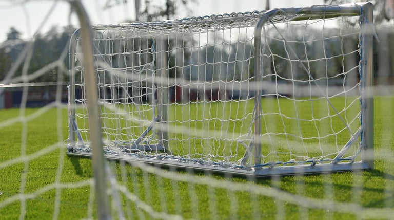 Sterk aluminium voetbaldoel voor sportclubs