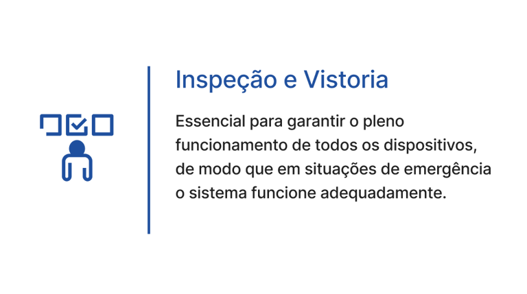 inspeção e vistoria