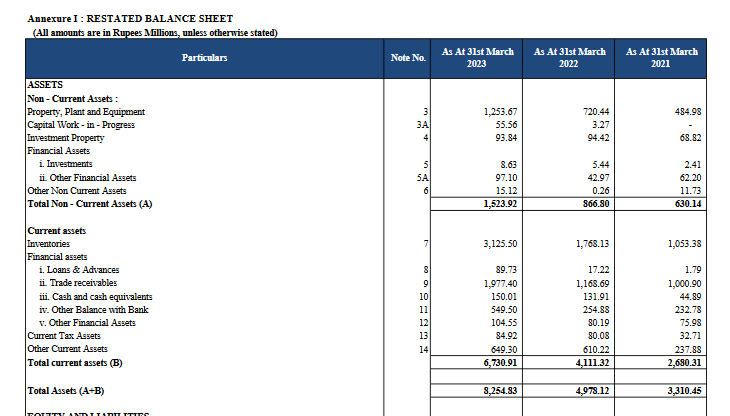 assets balance sheet_vishnu prakash r punglia ipo analysis
