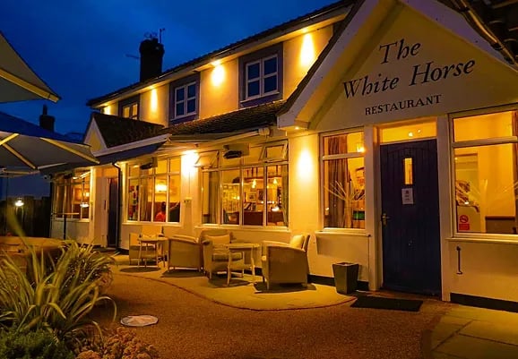 White Horse pub/restarant well known for its marsh views, and seafood festivals