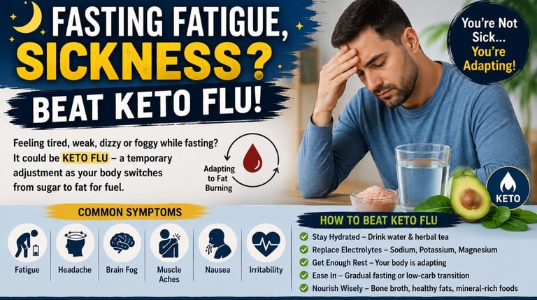 🌙Fasting Fatigue , Sickness? Beat Keto Flu