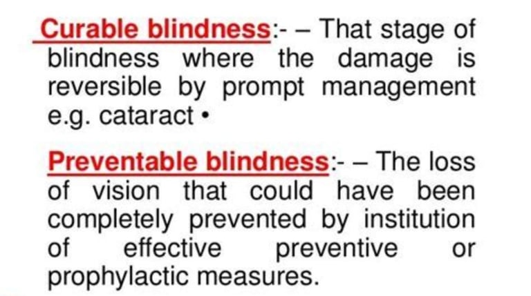 curable blindness
