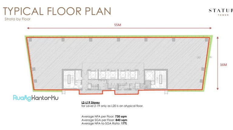 RuangKantorku - Stature Tower The DECK, Kebon Sirih Menteng Jakarta Pusat