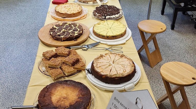 Traditionell gibt es für unsere Gäste Kaffee und Selbstgebackenes vor dem Weihnachtskonzert.
