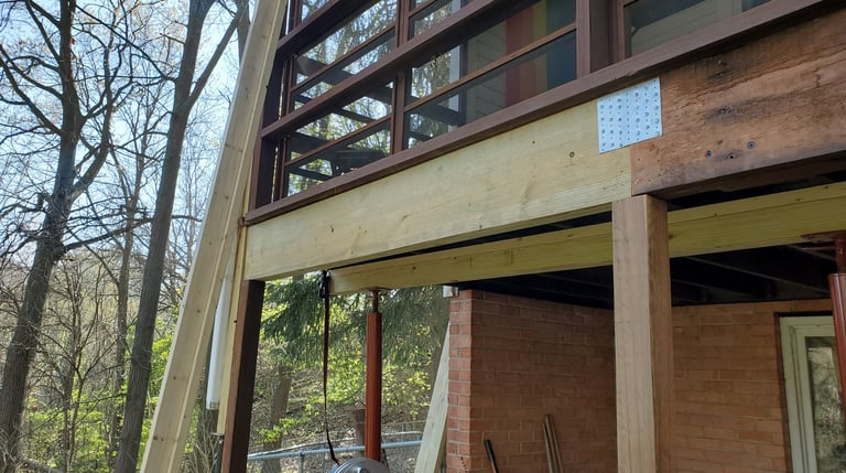 Huckabee Handyman Services, Deck structural repair