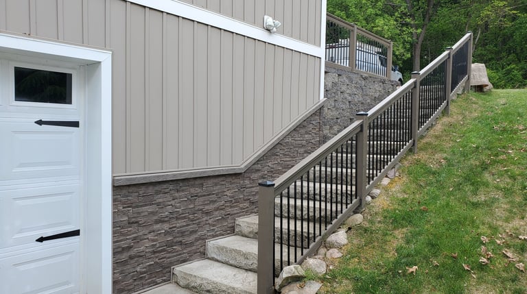 Huckabee Handyman Services, faux stone siding after