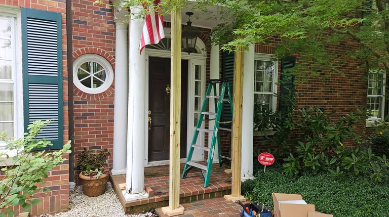 Huckabee Handyman Services, Front column replacement