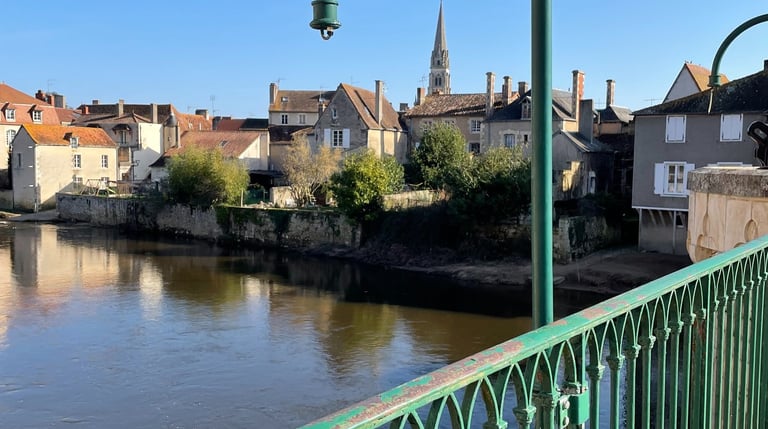 The old bridge in Montmorillon