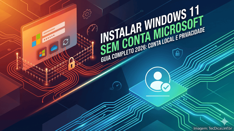 Como instalar Windows 11 sem conta Microsoft