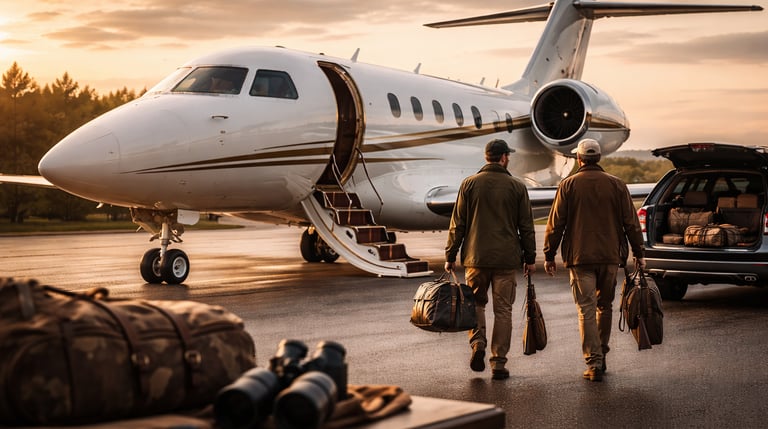 VUELOS PRIVADOS PARA IR A CAZAR