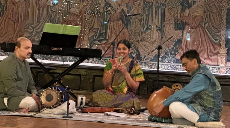 An image of artist explaining the song