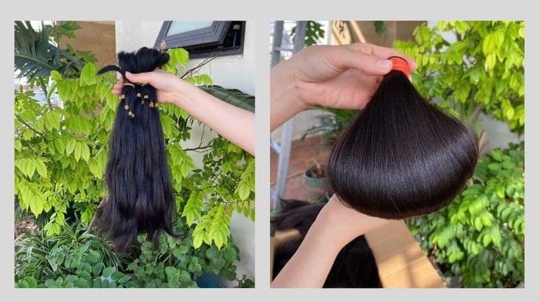 Strong and shiny Vietnamese hair known for its natural health