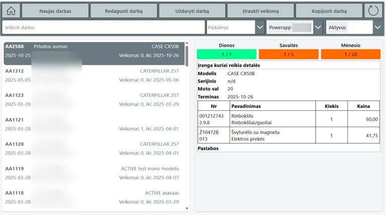 Mini CRM sukūrimas su Power Apps Ir Power BI ataskaita