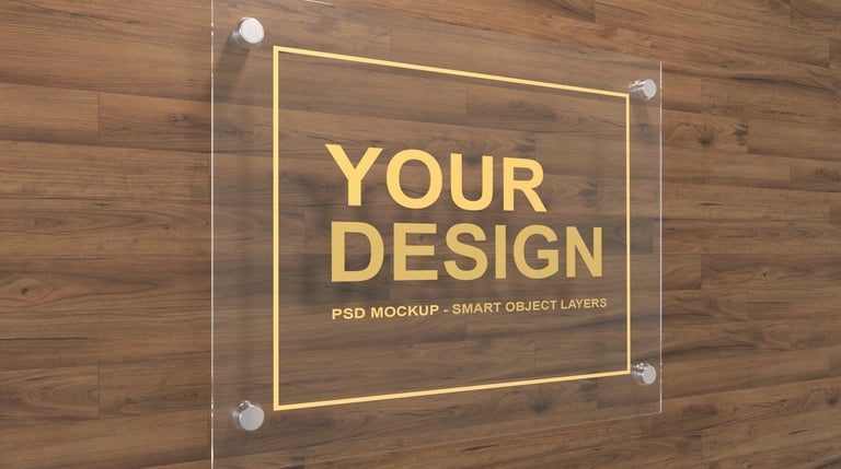 Pancarte en plexiglass