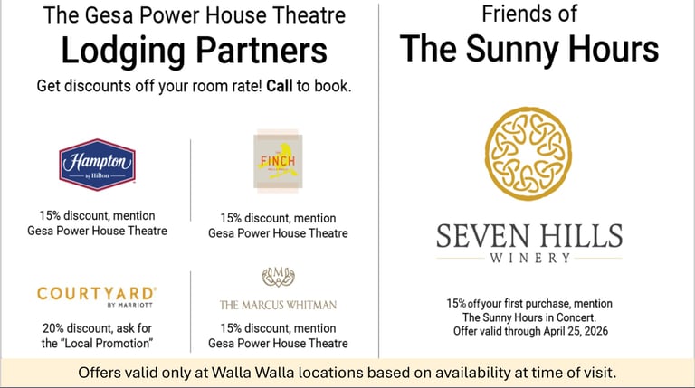 Walla Walla hotel and winery discount offers.