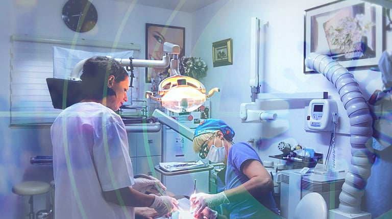 Behandlungssituation beim Zahnarzt