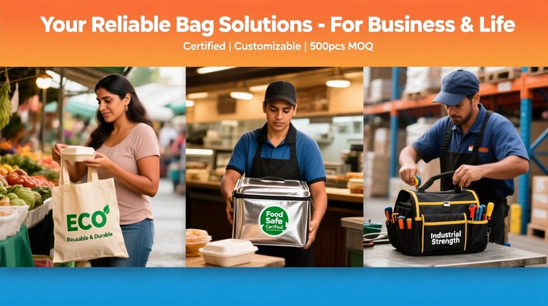 Su Aliado Ágil en Bolsas Reutilizables Personalizadas de Nicho