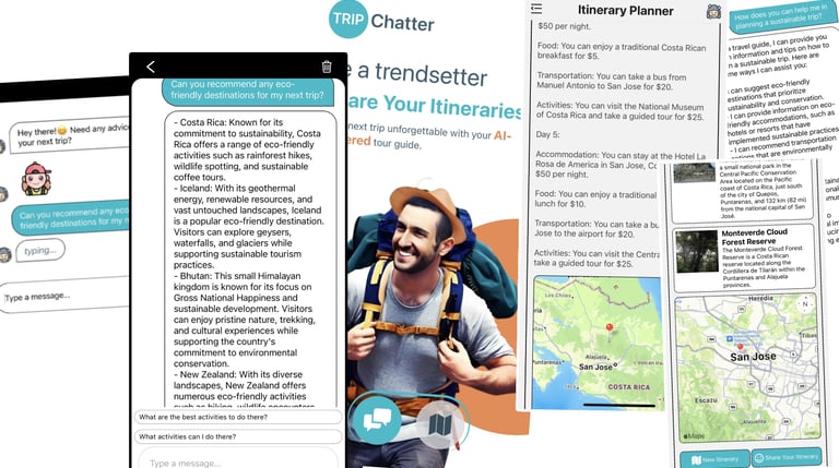 TRIPChatter AI chat and AI itinerary planner